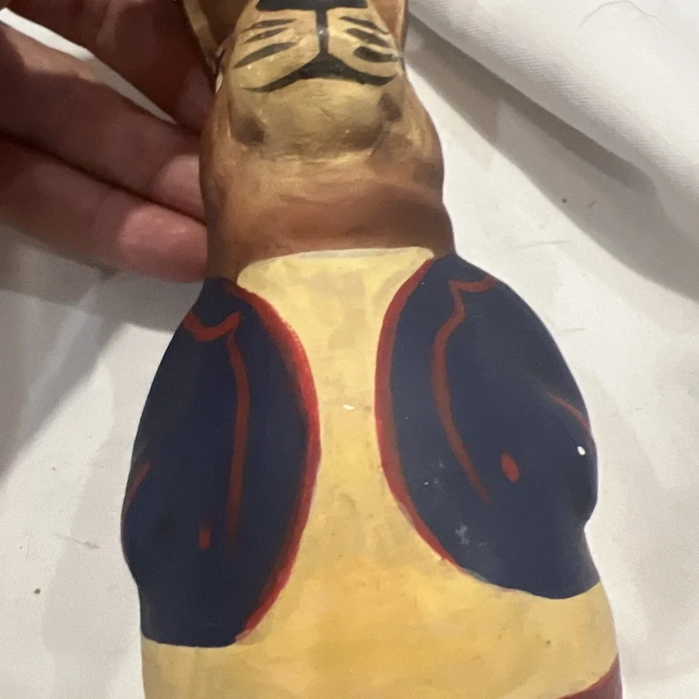 VINTAGE ROLY POLY PAPER MACHE 6.75